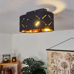 Hofstein Tallaboa Deckenleuchte LED Schwarz, 1-flammig -LED Leuchten Verkäufe 2022 tallaboa deckenleuchte h3437353 6