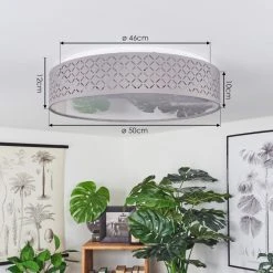 Hofstein Tallaboa Deckenleuchte LED Weiß, 1-flammig, Fernbedienung -LED Leuchten Verkäufe 2022 tallaboa deckenleuchte h3561256 3