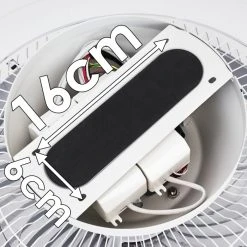 Hofstein Tamworth Deckenventilator LED Silber, Transparent, Klar, 1-flammig, Fernbedienung -LED Leuchten Verkäufe 2022 tamworth deckenventilator h3372036 20