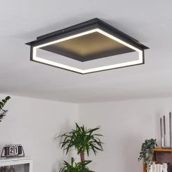 Hofstein Taxmido Deckenleuchte LED Schwarz, 1-flammig