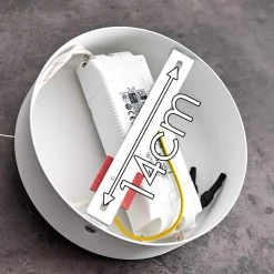 Hofstein Teles Deckenleuchte LED Weiß, 1-flammig -LED Leuchten Verkäufe 2022 teles deckenleuchte h3373170 17