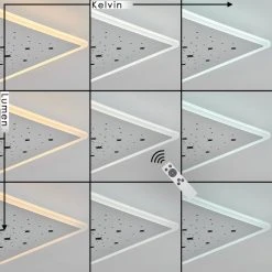Hofstein Telsen Deckenpanel LED Weiß, 2-flammig, Fernbedienung, Farbwechsler 14 Hofstein Telsen Deckenpanel LED Weiß, 2-flammig, Fernbedienung, Farbwechsler -LED Leuchten Verkäufe 2022 telsen deckenpanel h3562772 2