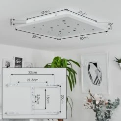 Hofstein Telsen Deckenpanel LED Weiß, 2-flammig, Fernbedienung, Farbwechsler 15 Hofstein Telsen Deckenpanel LED Weiß, 2-flammig, Fernbedienung, Farbwechsler -LED Leuchten Verkäufe 2022 telsen deckenpanel h3562772 3