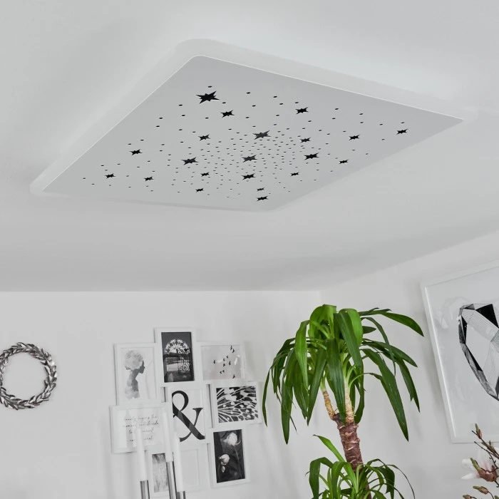 Hofstein Telsen Deckenpanel LED Weiß, 2-flammig, Fernbedienung, Farbwechsler 5 Hofstein Telsen Deckenpanel LED Weiß, 2-flammig, Fernbedienung, Farbwechsler – Bild 5