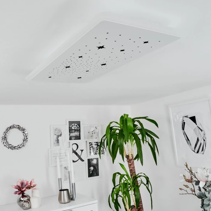 Hofstein Telsen Deckenpanel LED Weiß, 2-flammig, Fernbedienung, Farbwechsler 12 Hofstein Telsen Deckenpanel LED Weiß, 2-flammig, Fernbedienung, Farbwechsler – Bild 12