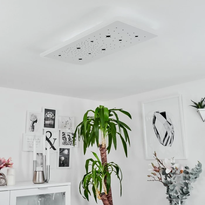 Hofstein Telsen Deckenpanel LED Weiß, 2-flammig, Fernbedienung, Farbwechsler 5 Hofstein Telsen Deckenpanel LED Weiß, 2-flammig, Fernbedienung, Farbwechsler – Bild 5