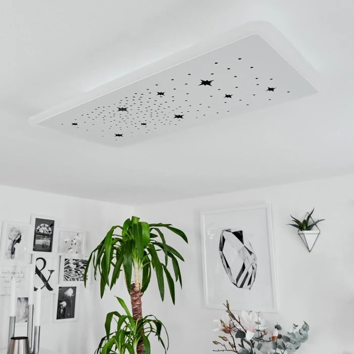 Hofstein Telsen Deckenpanel LED Weiß, 2-flammig, Fernbedienung, Farbwechsler 10 Hofstein Telsen Deckenpanel LED Weiß, 2-flammig, Fernbedienung, Farbwechsler – Bild 10