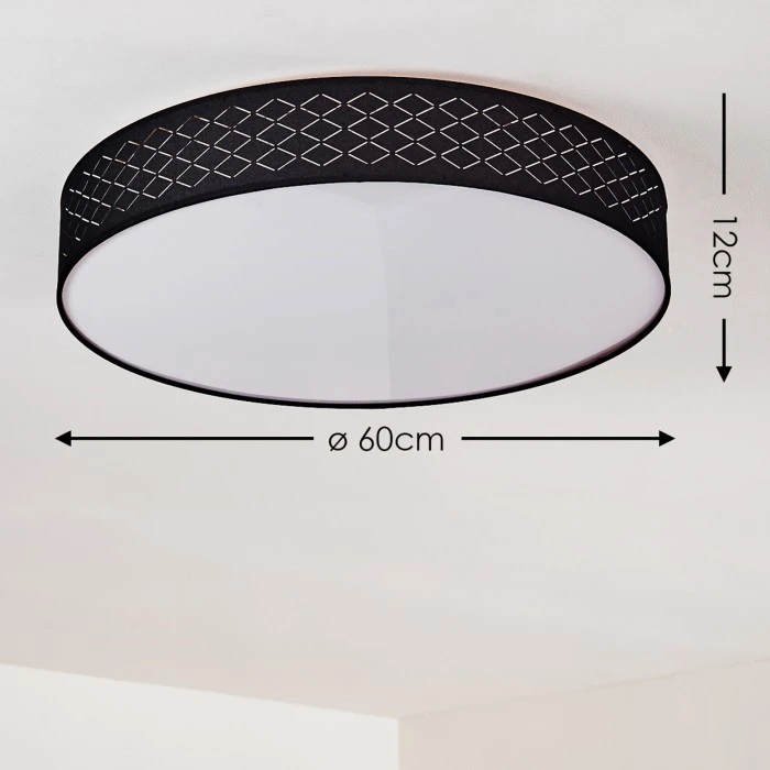 Hofstein Temuka Deckenleuchte LED Weiß, 1-flammig, Fernbedienung 2 Hofstein Temuka Deckenleuchte LED Weiß, 1-flammig, Fernbedienung – Bild 2