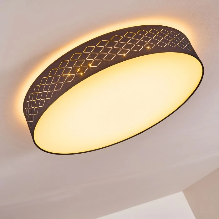 Hofstein Temuka Deckenleuchte LED Weiß, 1-flammig, Fernbedienung 17 Hofstein Temuka Deckenleuchte LED Weiß, 1-flammig, Fernbedienung – Bild 17