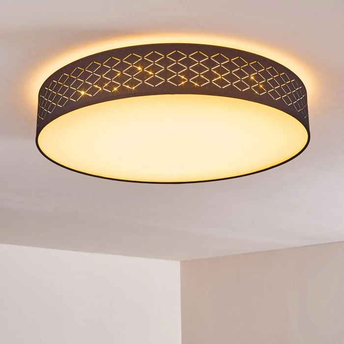 Hofstein Temuka Deckenleuchte LED Weiß, 1-flammig, Fernbedienung 3 Hofstein Temuka Deckenleuchte LED Weiß, 1-flammig, Fernbedienung – Bild 3