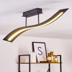 Hofstein Teresina Deckenleuchte LED Schwarz, 1-flammig, Fernbedienung -LED Leuchten Verkäufe 2022 teresina deckenleuchte h3375327 8