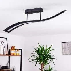 Hofstein Teresina Deckenleuchte LED Schwarz, 1-flammig, Fernbedienung -LED Leuchten Verkäufe 2022 teresina deckenleuchte h3375327 9