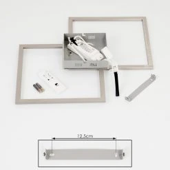 Hofstein Thara Deckenleuchte LED Nickel-Matt, 2-flammig, Fernbedienung -LED Leuchten Verkäufe 2022 thara deckenleuchte h3381731 4