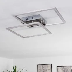 Hofstein Thara Deckenleuchte LED Nickel-Matt, 2-flammig, Fernbedienung -LED Leuchten Verkäufe 2022 thara deckenleuchte h3381731 8