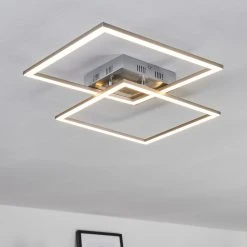 Hofstein Thara Deckenleuchte LED Nickel-Matt, 2-flammig, Fernbedienung -LED Leuchten Verkäufe 2022 thara deckenleuchte h3381731 9
