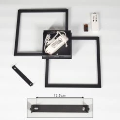 Hofstein Thara Deckenleuchte LED Schwarz, 1-flammig, Fernbedienung -LED Leuchten Verkäufe 2022 thara deckenleuchte h3392539 4