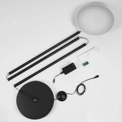 Hofstein Theron Deckenfluter LED Schwarz, 1-flammig, Fernbedienung -LED Leuchten Verkäufe 2022 theron deckenfluter h3456606 4