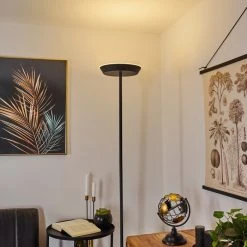 Hofstein Theron Deckenfluter LED Schwarz, 1-flammig, Fernbedienung -LED Leuchten Verkäufe 2022 theron deckenfluter h3456606 8