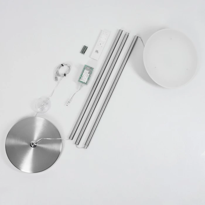 Hofstein Theron Deckenfluter LED Nickel-Matt, 1-flammig, Fernbedienung 5 Hofstein Theron Deckenfluter LED Nickel-Matt, 1-flammig, Fernbedienung – Bild 5