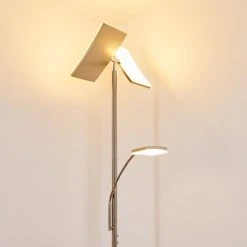 Hofstein Thyolo Deckenfluter LED Stahl geb&uuml;rstet, 2-flammig -LED Leuchten Verkäufe 2022 thyolo deckenfluter h3166215 do1 10