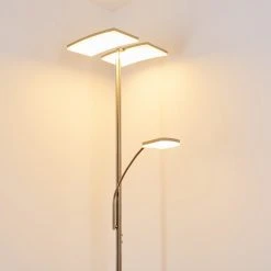 Hofstein Thyolo Deckenfluter LED Stahl geb&uuml;rstet, 2-flammig -LED Leuchten Verkäufe 2022 thyolo deckenfluter h3166215 do1 15