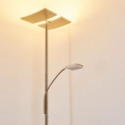 Hofstein Thyolo Deckenfluter LED Stahl geb&uuml;rstet, 2-flammig -LED Leuchten Verkäufe 2022 thyolo deckenfluter h3166215 do1 18