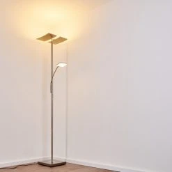 Hofstein Thyolo Deckenfluter LED Stahl geb&uuml;rstet, 2-flammig -LED Leuchten Verkäufe 2022 thyolo deckenfluter h3166215 do1 19