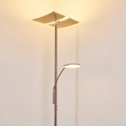 Hofstein Thyolo Deckenfluter LED Stahl geb&uuml;rstet, 2-flammig -LED Leuchten Verkäufe 2022 thyolo deckenfluter h3166215 do1 2