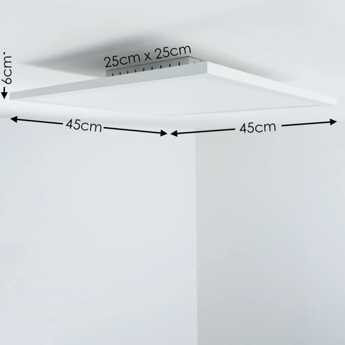 Hofstein Timra Deckenpanel LED Weiß, 1-flammig 2 Hofstein Timra Deckenpanel LED Weiß, 1-flammig – Bild 2