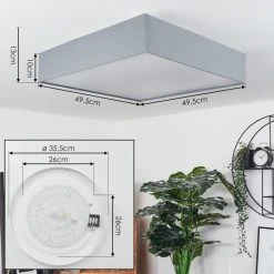 Hofstein Tise Deckenleuchte LED Weiß, 1-flammig -LED Leuchten Verkäufe 2022 tise deckenleuchte h3458754 3