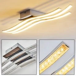 Hofstein Tolva Deckenleuchte LED Chrom, 1-flammig