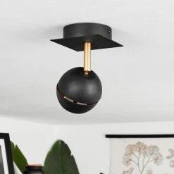 Hofstein Tome Deckenleuchte LED Messing, Schwarz, 1-flammig -LED Leuchten Verkäufe 2022 tome deckenleuchte h3609774 10