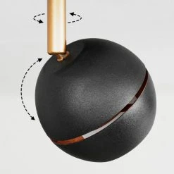 Hofstein Tome Deckenleuchte LED Messing, Schwarz, 1-flammig -LED Leuchten Verkäufe 2022 tome deckenleuchte h3609774 2