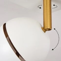 Hofstein Tome Deckenleuchte LED Messing, Weiß, 1-flammig -LED Leuchten Verkäufe 2022 tome deckenleuchte h3611722 5