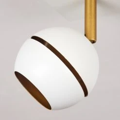 Hofstein Tome Deckenleuchte LED Messing, Weiß, 2-flammig -LED Leuchten Verkäufe 2022 tome deckenleuchte h3611746 2