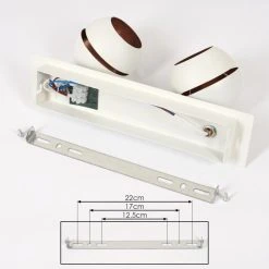 Hofstein Tome Deckenleuchte LED Messing, Weiß, 2-flammig -LED Leuchten Verkäufe 2022 tome deckenleuchte h3611746 4