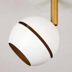 Hofstein Tome Deckenleuchte LED Messing, Weiß, 4-flammig -LED Leuchten Verkäufe 2022 tome deckenleuchte h3611784 2