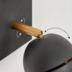 Hofstein Tome Wandleuchte LED Messing, Schwarz, 1-flammig -LED Leuchten Verkäufe 2022 tome wandleuchte h3609798 2