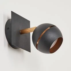 Hofstein Tome Wandleuchte LED Messing, Schwarz, 1-flammig -LED Leuchten Verkäufe 2022 tome wandleuchte h3609798 7