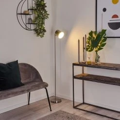 Hofstein Tontolos Stehleuchte LED Nickel-Matt, 1-flammig -LED Leuchten Verkäufe 2022 tontolos stehleuchte h3385388 10