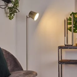 Hofstein Tontolos Stehleuchte LED Nickel-Matt, 1-flammig -LED Leuchten Verkäufe 2022 tontolos stehleuchte h3385388 8