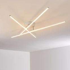 Hofstein Tornio Deckenleuchte LED Nickel-Matt, Wei&szlig;, 3-flammig -LED Leuchten Verkäufe 2022 tornio deckenleuchte h3271773 do1 16