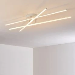 Hofstein Tornio Deckenleuchte LED Nickel-Matt, Wei&szlig;, 3-flammig -LED Leuchten Verkäufe 2022 tornio deckenleuchte h3271773 do1 19