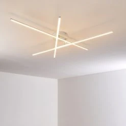 Hofstein Tornio Deckenleuchte LED Nickel-Matt, Wei&szlig;, 3-flammig -LED Leuchten Verkäufe 2022 tornio deckenleuchte h3271773 do1 22