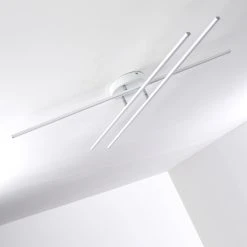 Hofstein Tornio Deckenleuchte LED Nickel-Matt, Wei&szlig;, 3-flammig -LED Leuchten Verkäufe 2022 tornio deckenleuchte h3271773 do1 25