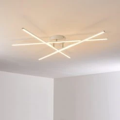 Hofstein Tornio Deckenleuchte LED Nickel-Matt, Wei&szlig;, 3-flammig -LED Leuchten Verkäufe 2022 tornio deckenleuchte h3271773 do1 26