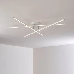 Hofstein Tornio Deckenleuchte LED Nickel-Matt, Wei&szlig;, 3-flammig -LED Leuchten Verkäufe 2022 tornio deckenleuchte h3271773 do1 28