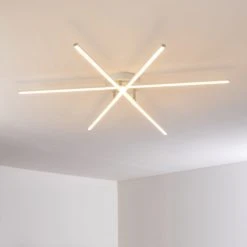 Hofstein Tornio Deckenleuchte LED Nickel-Matt, Wei&szlig;, 3-flammig -LED Leuchten Verkäufe 2022 tornio deckenleuchte h3271773 do1 9