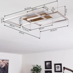 Hofstein Torres Deckenleuchte LED Nickel-Matt, 2-flammig, Fernbedienung 14 Hofstein Torres Deckenleuchte LED Nickel-Matt, 2-flammig, Fernbedienung -LED Leuchten Verkäufe 2022 torres deckenleuchte h3381267 3