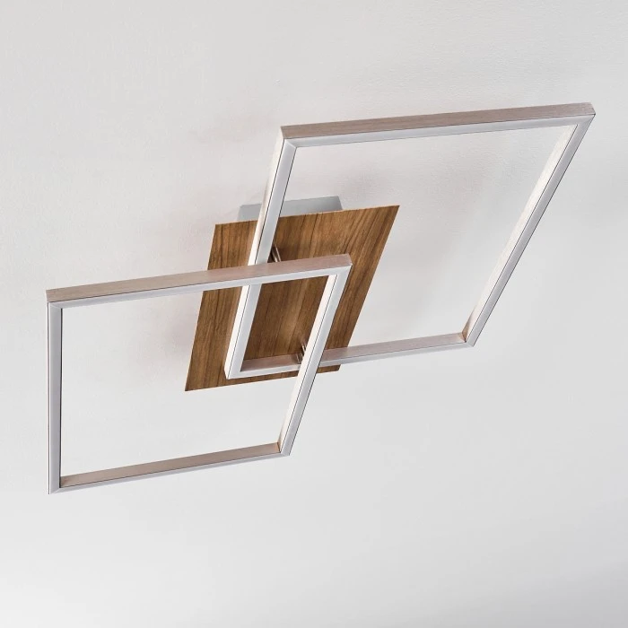 Hofstein Torres Deckenleuchte LED Nickel-Matt, 2-flammig, Fernbedienung 8 Hofstein Torres Deckenleuchte LED Nickel-Matt, 2-flammig, Fernbedienung – Bild 8